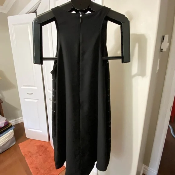 Sz Med⭐️NWT Gap Black Sleeveless Summer Dress Silver embellishment - Picture 4 of 11